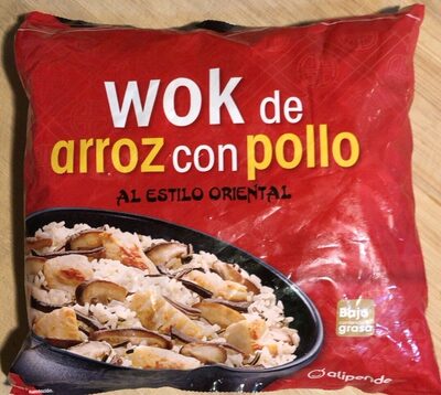 Wok de arroz con pollo
