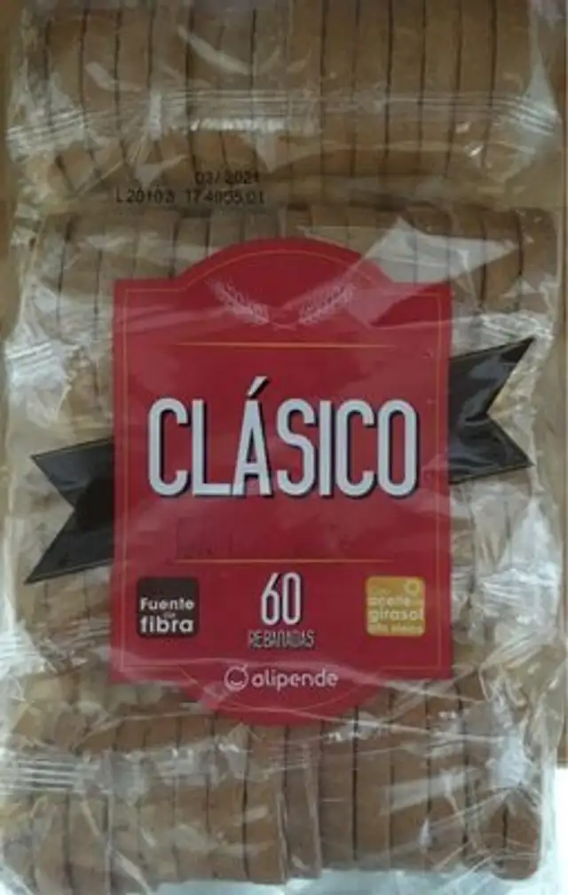 Pan Tostado 60 rebanadas