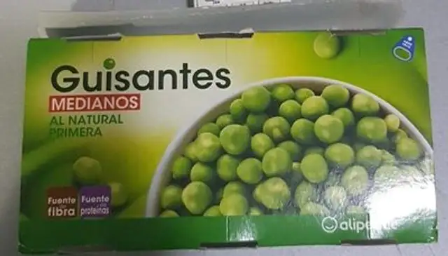 Guisantes medianos al natural