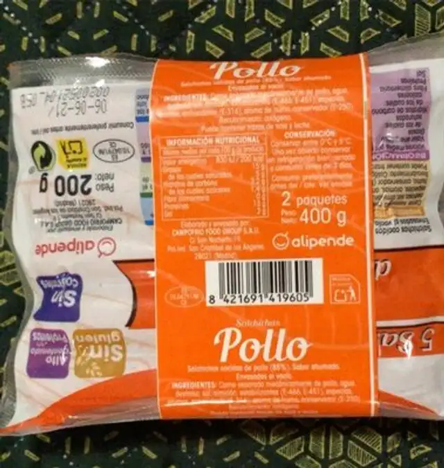 Salchichas pollo