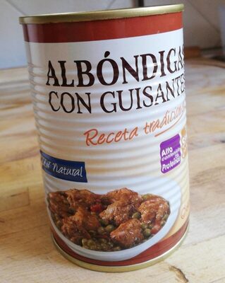 Albóndigas con guisantes