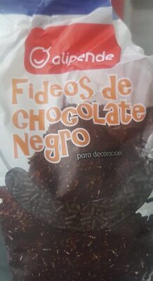 Fideos chocolate  negro front packaging