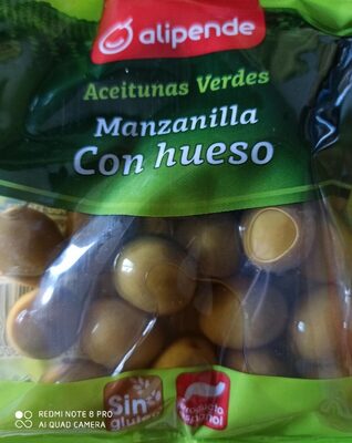 Aceitunas verdes con hueso