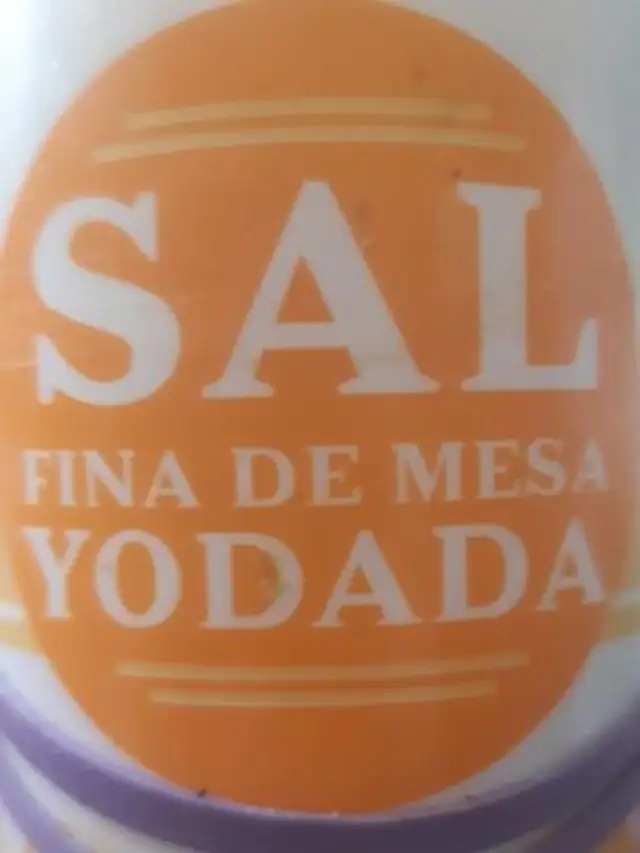 Sal fina de mesa yodada