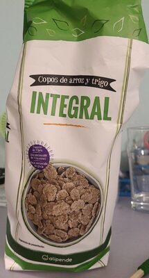 Copos de arroz y trigo integral