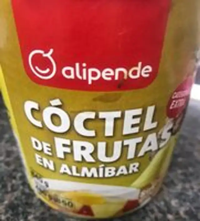 Cóctel de frutas en almibar