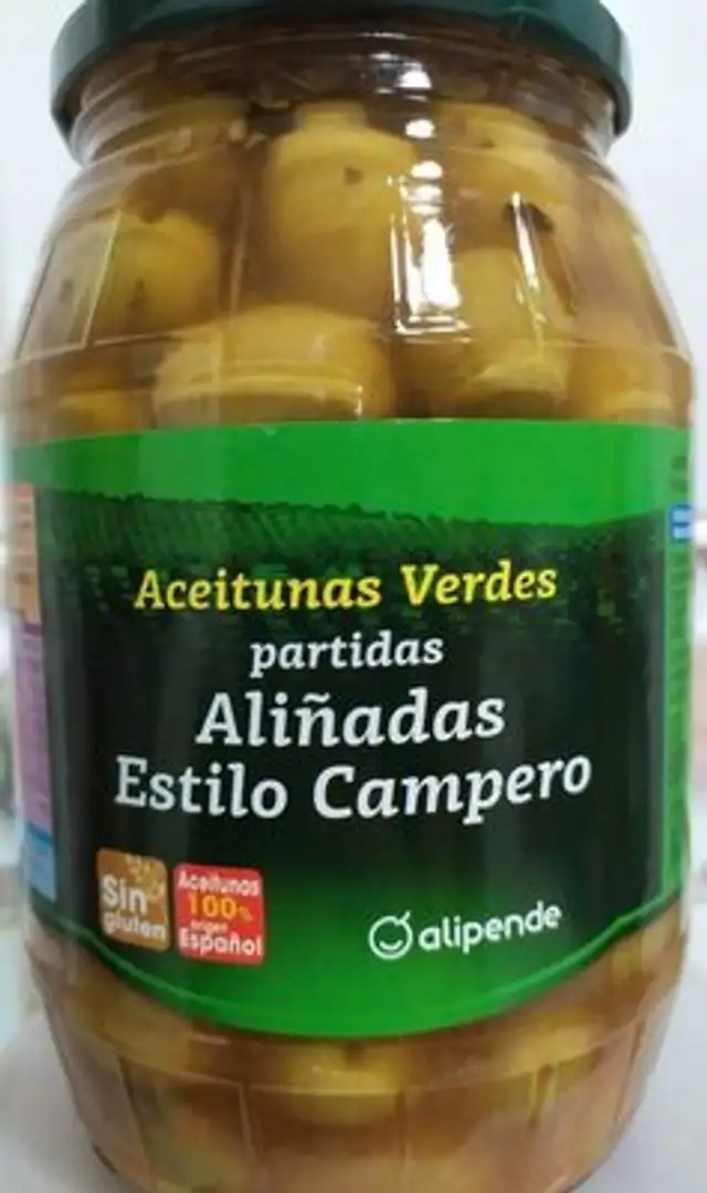 Aceitunas verdes aliñadas estilo casero