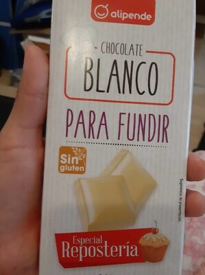 Chocolate blanco para fundir front packaging