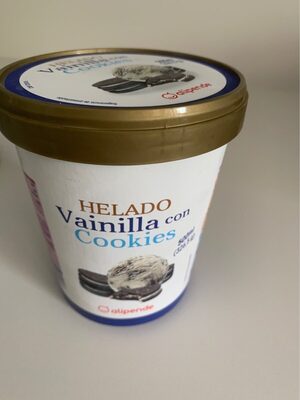 Helado Vainilla con cookies