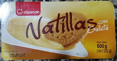 Natillas con galleta