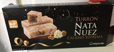 Turrón nata nuez