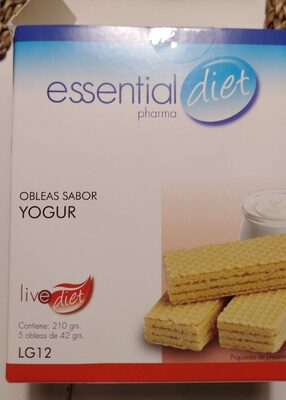 Obleas yogur essential diet