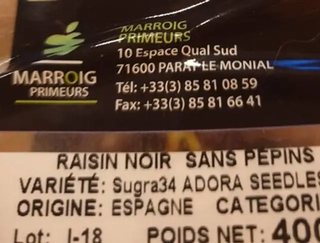 Diablo nutrition facts table