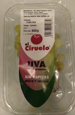 Uva blanca sin semilla