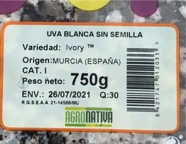 Uvas sin semillas