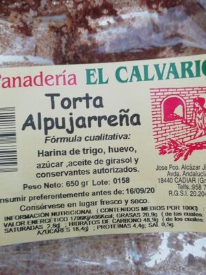 Torta Alpujarreña