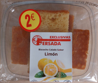 Bizcocho calado sabor limón