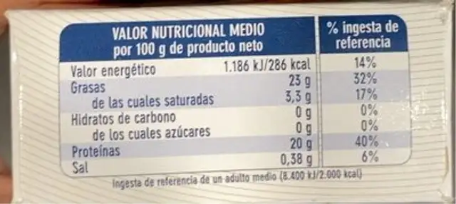 Sardinas picantes en aceite de oliva nutrition facts table