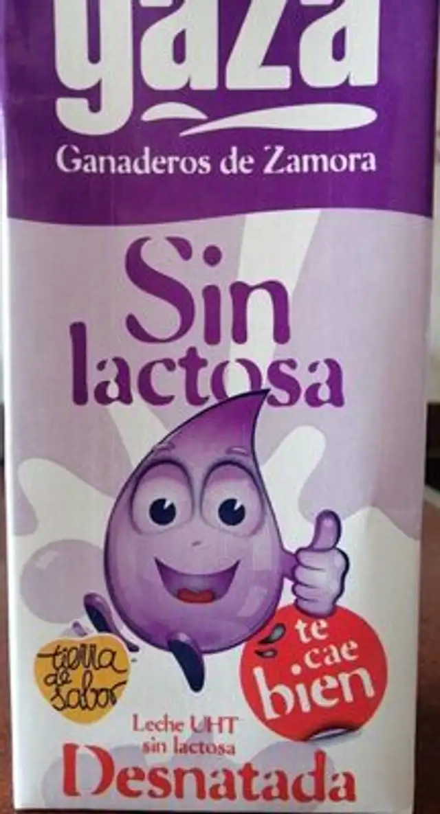 Leche desnatada sin lactosa
