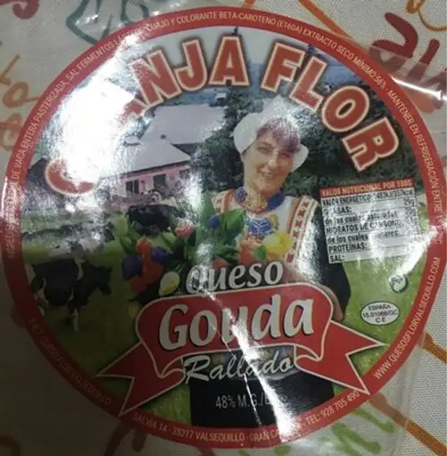 Queso gouda rallado