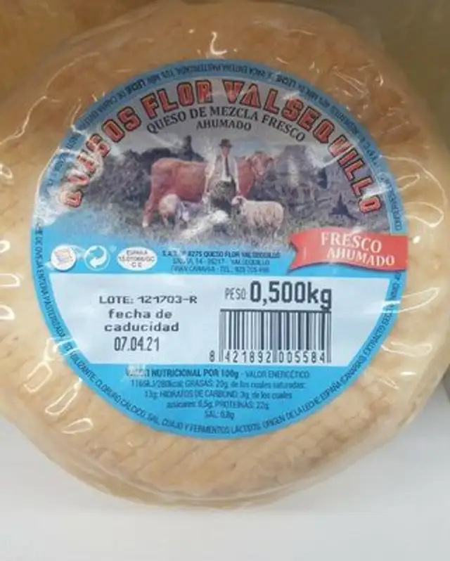 Queso Fresco Ahumado Valsequillo
