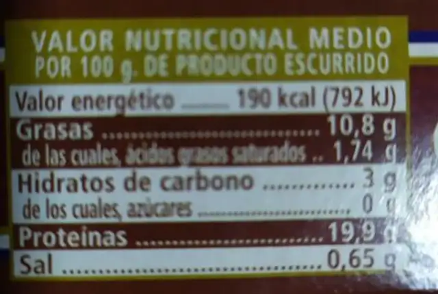 Mejillones fritos en escabeche nutrition facts table