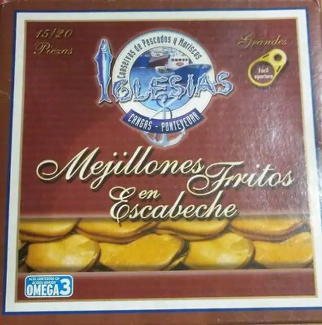Mejillones fritos en escabeche