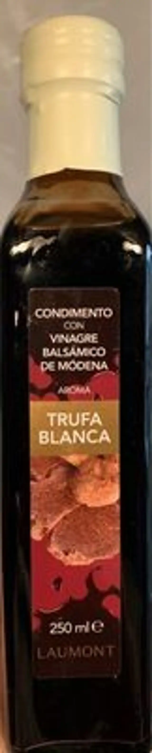 Condimento con vinagre balsámico de módena - aroma trufa blanca