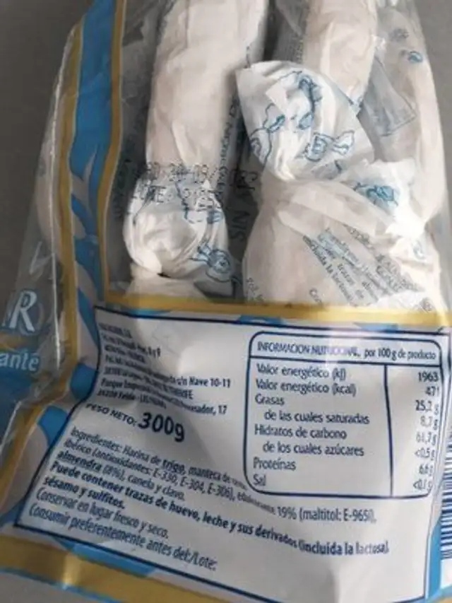 Polvorón de almendra sin azucar
