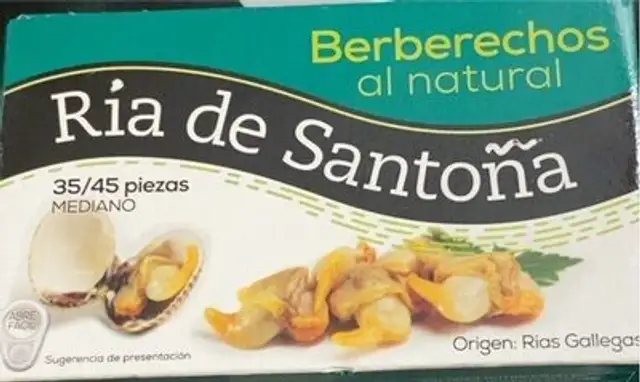 Berberechos al natural