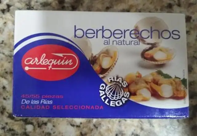 Berberechos al natural