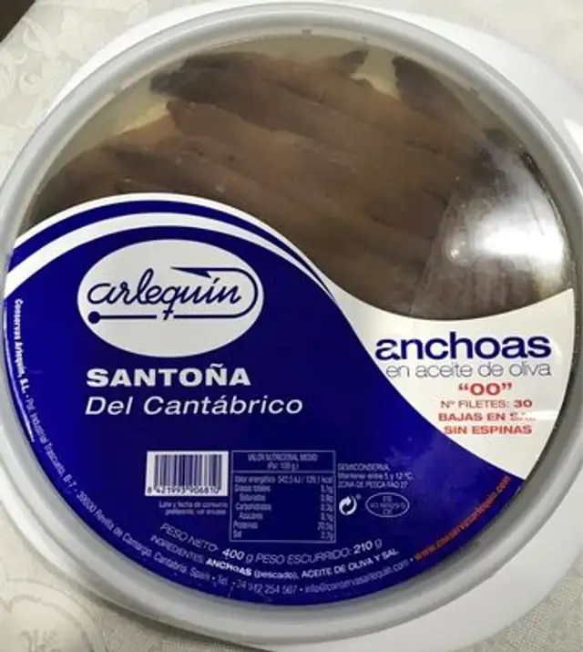 Anchoas en aceite de oliva