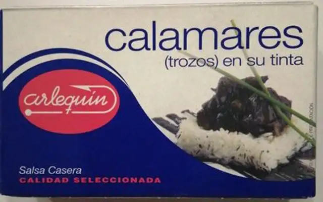 Calamares (trozos) en su tinta