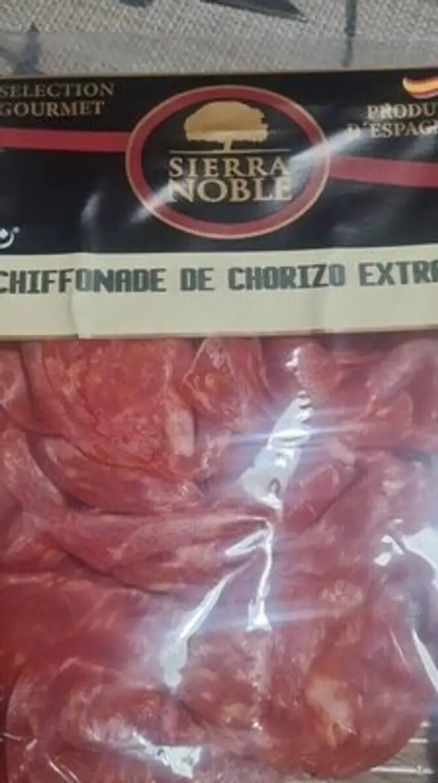 Chiffonade de chorizo extra