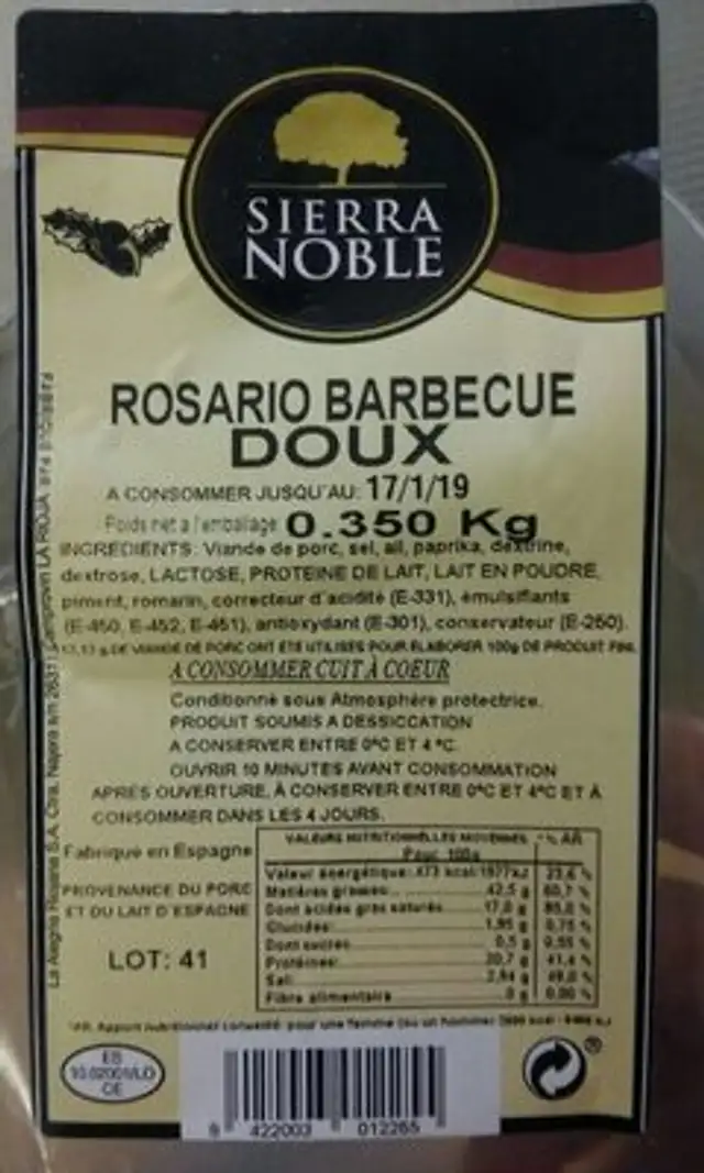 Rosario barbecue doux