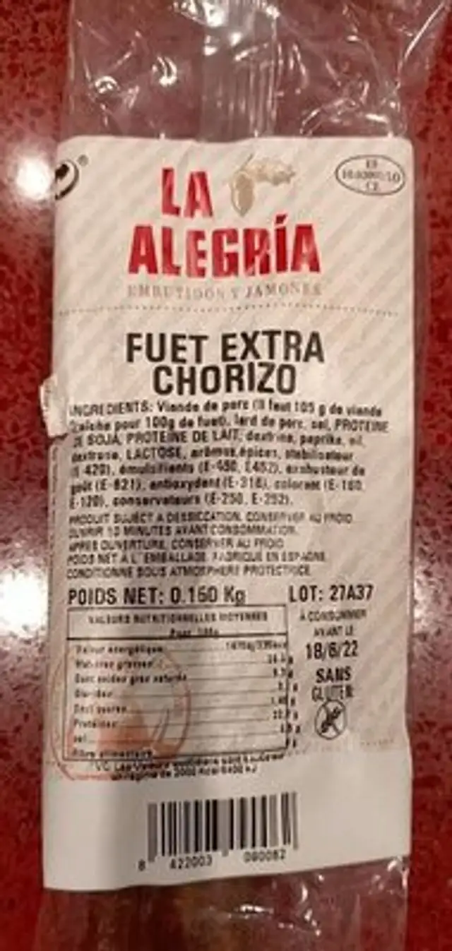 Fouet extra chorizo
