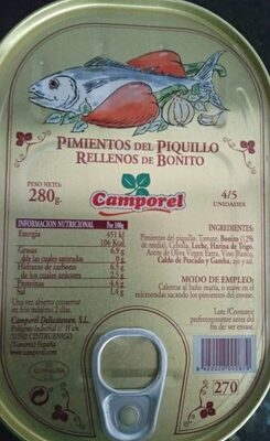 Pimientos del piquillo rellenos de bonito