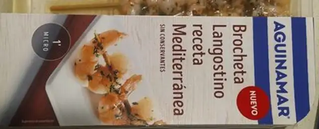 Brocheta langostino