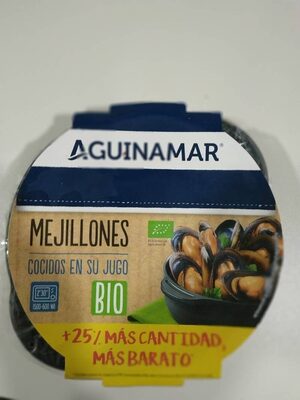 Mejillones cocidos en su jugo front packaging