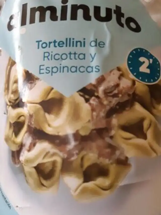Tortellini de ricotta y espinacas