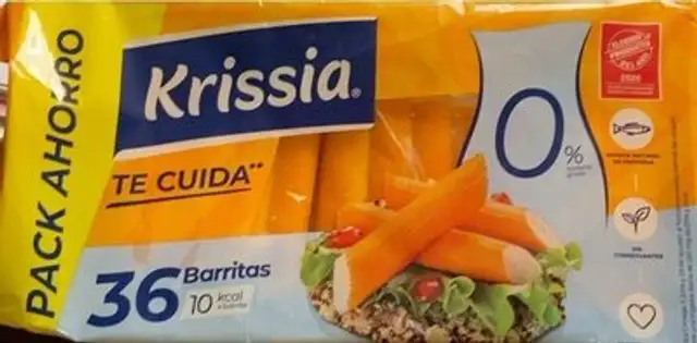 Barritas de surimi refrigerada