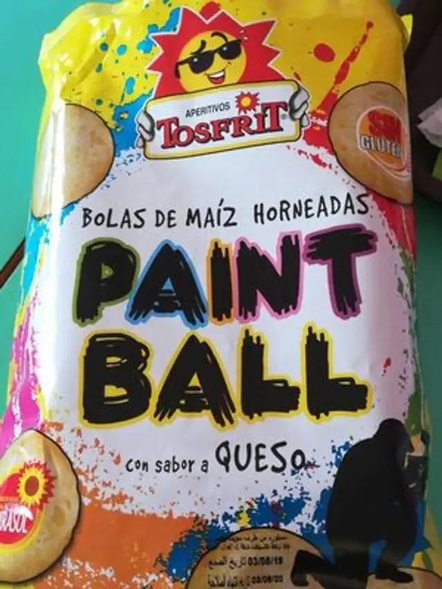 Paint ball bolas de mais