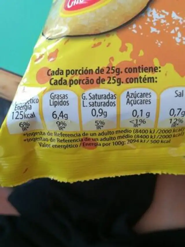 Paint ball bolas de mais nutrition facts table