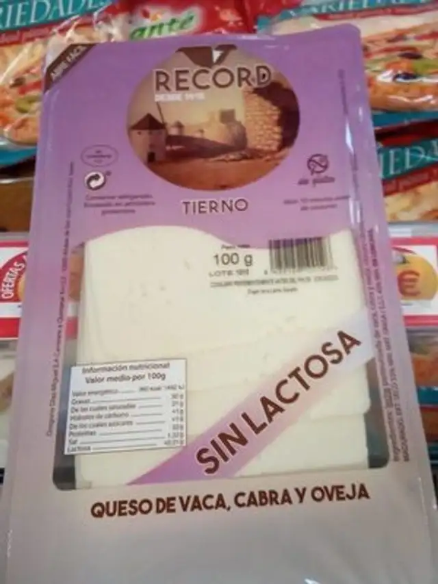 Queso tierno sin lactosa
