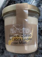 Crema de queso de cabra fundido con miel
