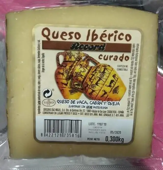Queso ibérico curado