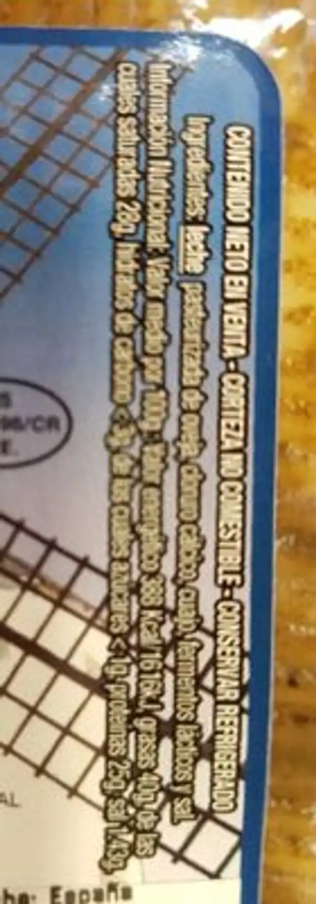 Queso de oveja nutrition facts table