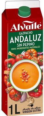 Gazpacho andaluz de hortalizas frescas