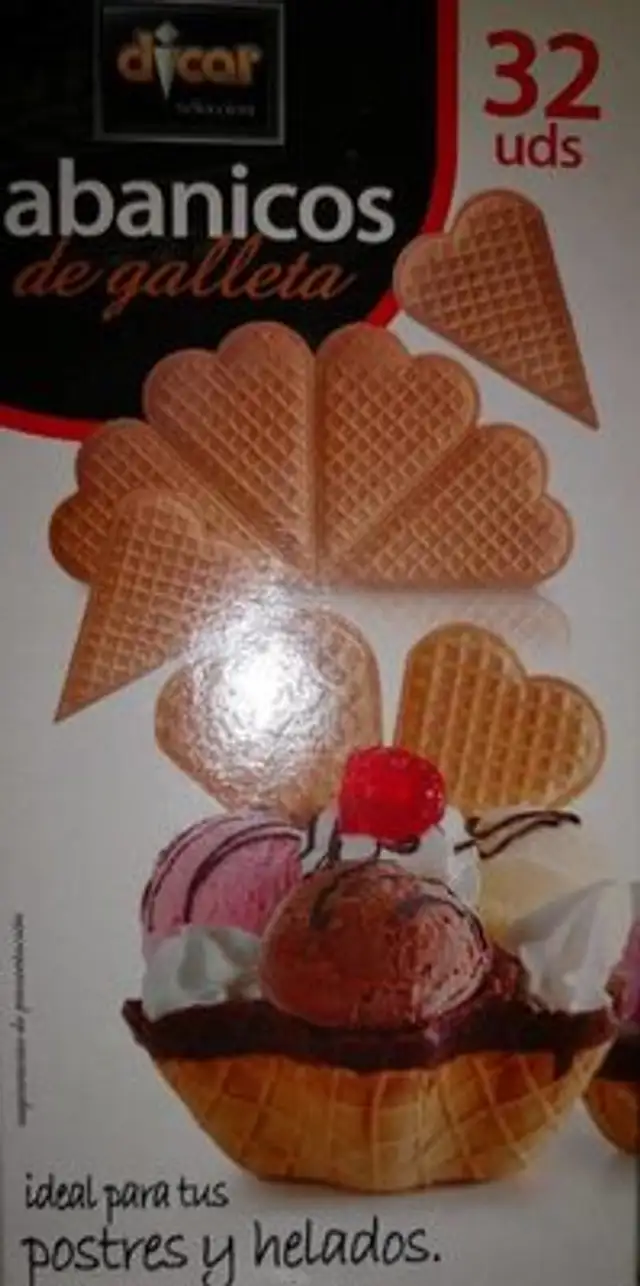 Abanicos de galleta