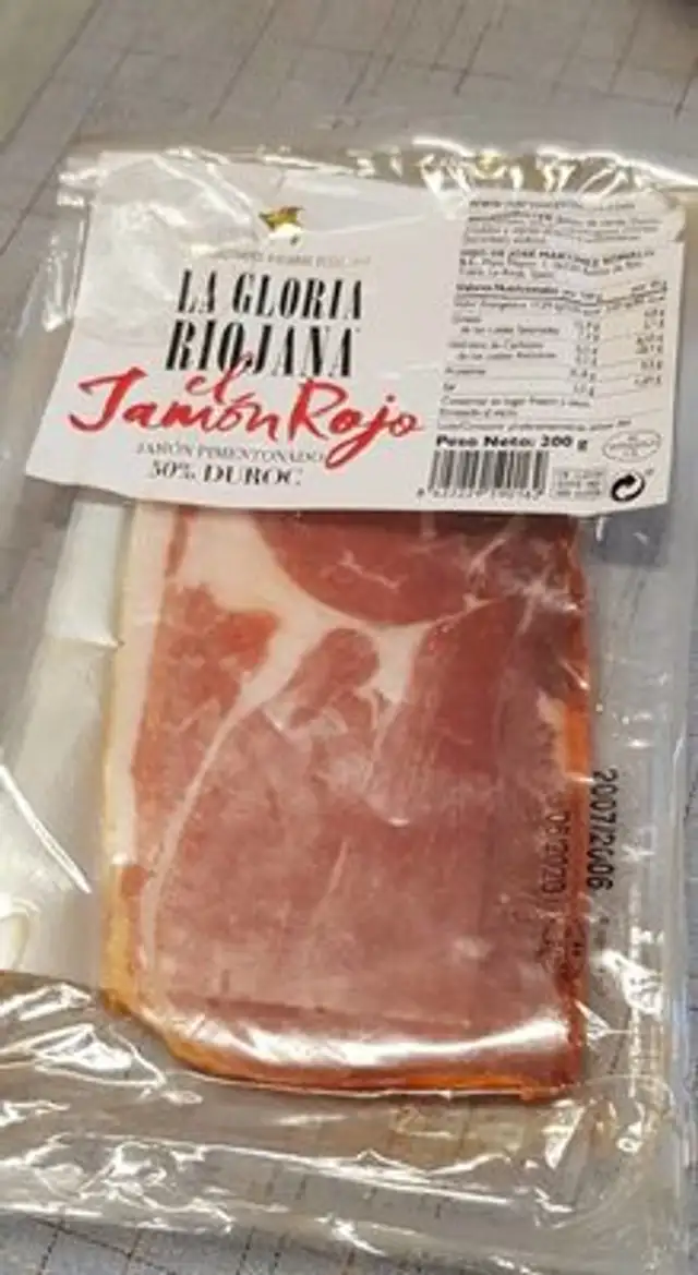 El jamón rojo